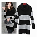 Jessica Alba En Laine � Manches Longues Capot Cou Bandes Horizontales Chandails Des Femmes � La Palangre De (1001bc018-0751)