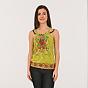 Cuentas Chaleco Cuello Camiseta Impresa / Chalecos De La Mujer (ff-8503bd001-0736)