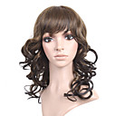 Capless Longueur Moyenne Perruque De Haute Qualit� De Caf� Synth�tiques Aspect Naturel Des Cheveux Boucl�s (de 0479 � 04.01-ms010)