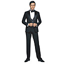 1 Bouton De Revers Sans �vent De Pointe Mari� Laine Usure / Tuxedo / Veste Et Pantalons Pour Hommes (pmlfxz0031)