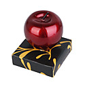 Larga Quema Linda Manzana Velas De Color Rojo (2-pieza De Juego)