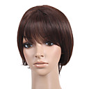 Capless Court De Haute Qualit� Look Naturel Synth�tique Perruque Cheveux Boucl�s Caf� Noir (0479 � 04,01-ms018)