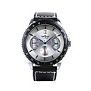 Banda De Cuero Suave De Cuerda Mec�nica Reloj De Pulsera