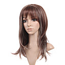 Longue Perruque De Cheveux De Miel Droite Brun Et Blanc (0479 � 04.01-ms011)