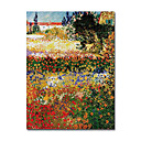 Tendu La Main Peinture Jardin En Fleur, Arles 1888 Van.gogh Vincent (0192-ycf102660)