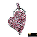 Directeur Bijoux En Argent Coeur Cl� Usb - M�moire Optionnelle De 2 Go � 16 Go (smq4638)