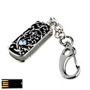 �tonnant Bijoux Cool Fleur Cl� Usb Avec Trousseau - M�moire Optionnelle De 2go � 16go (smq4612)