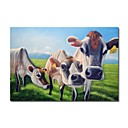 Se Extend�a Animales Hechos A Mano De Pintura Abstracta De Vaca (0250-ch-48)