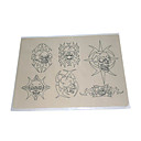 10 Pc De La Peau Pratiques De Tatouage Avec Des Cr�nes D�crit (0359-04.20-9)