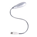 Usb Cuello Flexible Accionado 3-luz Led Blanca Para Port�til (plata)