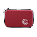 Hard Protective Carry Pouch   Carabiner Clip for Nintendo DSi XL (Red)