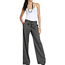 Waistbanding Cintura Plisada Con Arco Pantalones Sueltos Y Mujeres De Los Pantalones (ff-8203be010-0497)