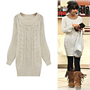 Torcido El Cuello Tejido De Punto Redondo Jersey De Manga Larga / Inspirada En Vanessa Hudgens Y Mujeres `s Su�teres (ff-1001be009-0751)