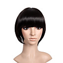 Longueur Menton Capless Qualit� Bob Synth�tique Noir Avec Perruque Bang Cheveux Pleins (de 0.479 � 5.12-ms032)