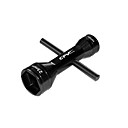 Noir Cl� Hexagonale Dans Les Deux Sens (17mm, 23mm) (60109k)