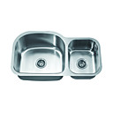 De Acero Inoxidable Dos Cuencos Fregadero De La Cocina (0572-asu107r)