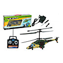 3 Canales De Radio Rc Helic�ptero Apache Helic�pteros De Control Remoto Juguete De Interior (verde Y Amarillo) (yx02667gy)
