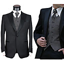 1 Bouton De Revers Sans �vent De Pointe Mari� Laine Usure / Tuxedo / Veste Et Pantalons Pour Hommes (pmlfxz0059)