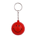 Cara Grande Sonrisa Bola Estilo Llavero Con Material De Pl�stico Blando De Color Rojo