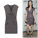 Sin Mangas, Escote V Profundo Reunieron Vestido / Inspirados En El Estilo De La Pista / Vestidos De Las Mujeres (ff-1801bd042-0736)