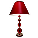 Modernas Bolas De Acr�lico De Tela Roja De La L�mpara De Mesa (0899-7041)