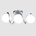 Moderna De Vidrio De 3 Bolas De Luz La Luz De Techo (0898-fx4020 ~ 3)