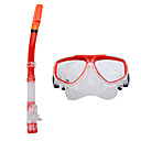 Gafas De Buceo Y Snorkel Establecidos Para Adultos (rojo)