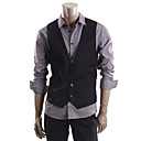 Unique � Poitrine 3 Boutons Col De Longueur Ordinaire De Laine Smokings Mari� Gilets (pmlfmj0020)