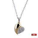 Plaqu� De Cristal En Forme De Coeur Collier Lecteur Flash Usb 2.0 (8 Go)