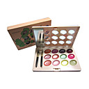 Vente En Gros Des Prix - 10 Pcs L�vre 12 D�licatesse Des Couleurs Palette De Brillant