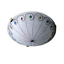 Style Europ�en 2-lumi�re De La Lampe Plafond De Verre D�poli (0925-7001-300)
