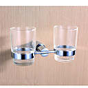 Fixation Murale En Chrome Porte-verre Double (0913 -1810)