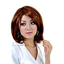 Capless Longueur Moyenne Synth�tiques Perruque Brune Cheveux Raides (0463-6.10-241)