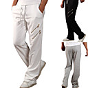 Nouvelle Jambe Hommes Arriv�es Longue Ligne Droite De La Mode D�contract�e Lumi�re Gris Noir Pantalon De Coton Blanc (0531-5.31-90)