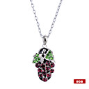 Raisins De Cristal En Forme De Collier En Acier Inoxydable Lecteur Flash Usb 2.0 (8 Go)