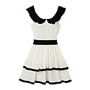 Estilo Marino Vestido Sin Mangas, Escote Redondo / Vestidos De Mujer (ff-1802bf032-0853)