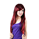 Peluca Sint�tica Larga Sin Capa Rojo Brillante Y Marr�n(0463-6.10-258)
