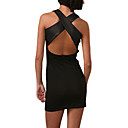 Retour Ouverte Robe D�collet� Croix Design Camisole / Robes Pour Femmes (ff-1801bf031-0851)