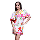 Patrones Impresos Medias Mangas Murci�lago Cubierta Vestido De Cuello Y Vestidos De Las Mujeres (ff-1802bf415-0857)