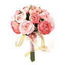 �l�gante Rose Rouge / Rose Ronde Bouquet De Mariage / Bouquet De Mari�e En Mousseline De Soie � La D�coration (0797-sim014)