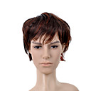 Capless Court Noir Avec Perruque Cheveux Roux Boucl�s Vin (0463-6.13-289)
