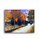 Tendu La Main En Toile Chemin Dans Le Parc � Arles, 1888 Peinture De Vincent Van Gogh 0192-ycf103192