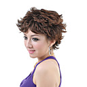 Capless Courts Synth�tiques Perruque Brune Cheveux Boucl�s (0463-6.10-247)