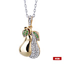 Plaqu�es En Acier Inoxydable De Cristal Collier Lecteur Flash Usb 2.0 (4 Go)