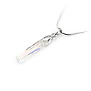 Brillants De Cristal Et 925 En Argent Sterling Avec Pendentif Platin� (0801-10217-10216). Plus De Couleurs Disponibles