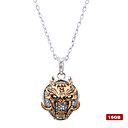 Plaqu�es En Acier Inoxydable De Cristal Collier Lecteur Flash Usb 2.0 (16 Go)
