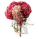 �l�gante Rose / Bouquet De Roses Mariage Ronde / Bouquet De Mari�e En Mousseline De Soie � La D�coration (0797-sim004)