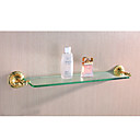 Or Pvd Mur De Montage �tag�re En Verre De Salle De Bains (0913 -1204)