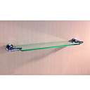 Fixation Murale En Chrome �tag�re En Verre De Salle De Bains (0913 -1704)