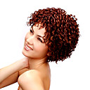 Longueur Menton Capless Synth�tique Dor�e Am�ricaine Boucl�s Africains Coiffer Les Cheveux Perruque (0463-6.10-223)